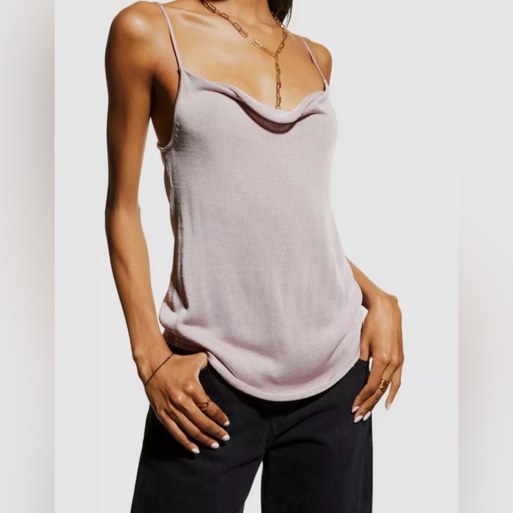 NWT $245 cinq a sept marta cami rose clay top size M